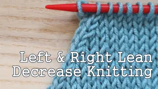 Left Right Lean Decrease Knitting