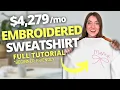 ULTIMATE Beginners Embroidery Tutorial NEW 2025 How to Sell Embroidered Shirts on Etsy Printify