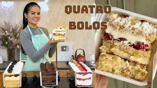 BOLOS DE FESTIVAIS DE FATIAS | QUATRO SABORES CLÁSSICOS| KAREN MUNHOZ