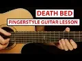 Download Lagu Powfu - Death Bed | Fingerstyle Guitar Lesson (Tutorial) How to Play Fingerstyle