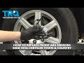 How to Replace Front ABS Wheel Speed Sensors 2008-2016 Chrysler Town Country