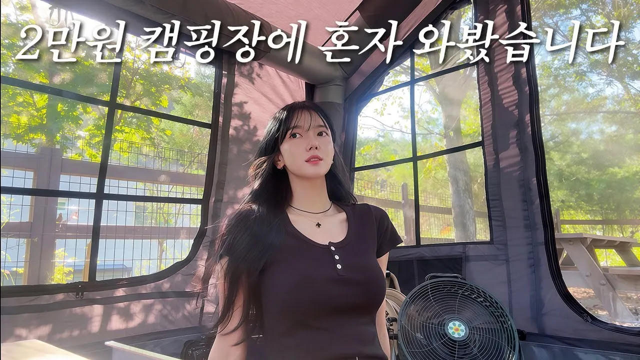 🍂 가성비 미쳤다 국립 캠핑장에서 에어 텐트로 완벽한 가을 솔로 캠핑 구독자 이벤트 캠핑용품 선물🎁 솔로 캠핑 짬뽕 파스타 소고기 스테이크 캠핑 브이로그 Camping ASMR サムネイル