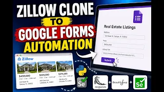 Zillow Data Entry Bot Using Python Selenium BeautifulSoup Project