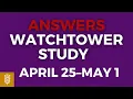 JW English Weekend Meeting 2022 April 25 May 1 Public Talk Watchtower Study