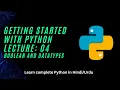 Boolean and typecasting Learn complete Python in easiest way possible in