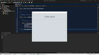 How to Create JTable in Java Swing DefaultTableModel Columns Rows in 2 Minutes