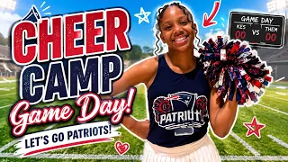 I MADE THE CHEER TEAM! 🎀 MY FIRST HIGH SCHOOL CHEER CAMP + GAME DAY 😱