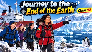 Journey to the End of the Earth Class 12 in Hindi | One Shot | animation |  vistas | Full story