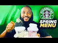 STARBUCKS NEW 2026 SPRING MENU UBE MACCHIATO ICED LAVENDER CHAI TOASTED COCONUT LATTE starbucks