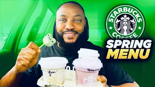 STARBUCKS NEW 2026 SPRING MENU UBE MACCHIATO ICED LAVENDER CHAI TOASTED COCONUT LATTE starbucks