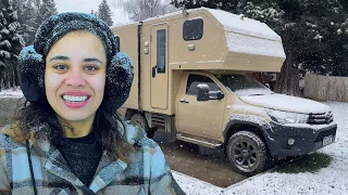 Testando o sistema de anti-congelamento do Motorhome