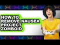 How to Remove Nausea Project Zomboid updated