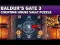 Baldur s Gate 3 Counting House Vault Puzzle Solution - Vault Code
