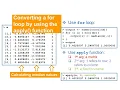 Iteration for loop while loop apply-type functions