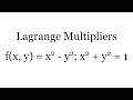 14 8 Lagrange multipliers to find extreme values Multivariable Calculus REUPLOAD