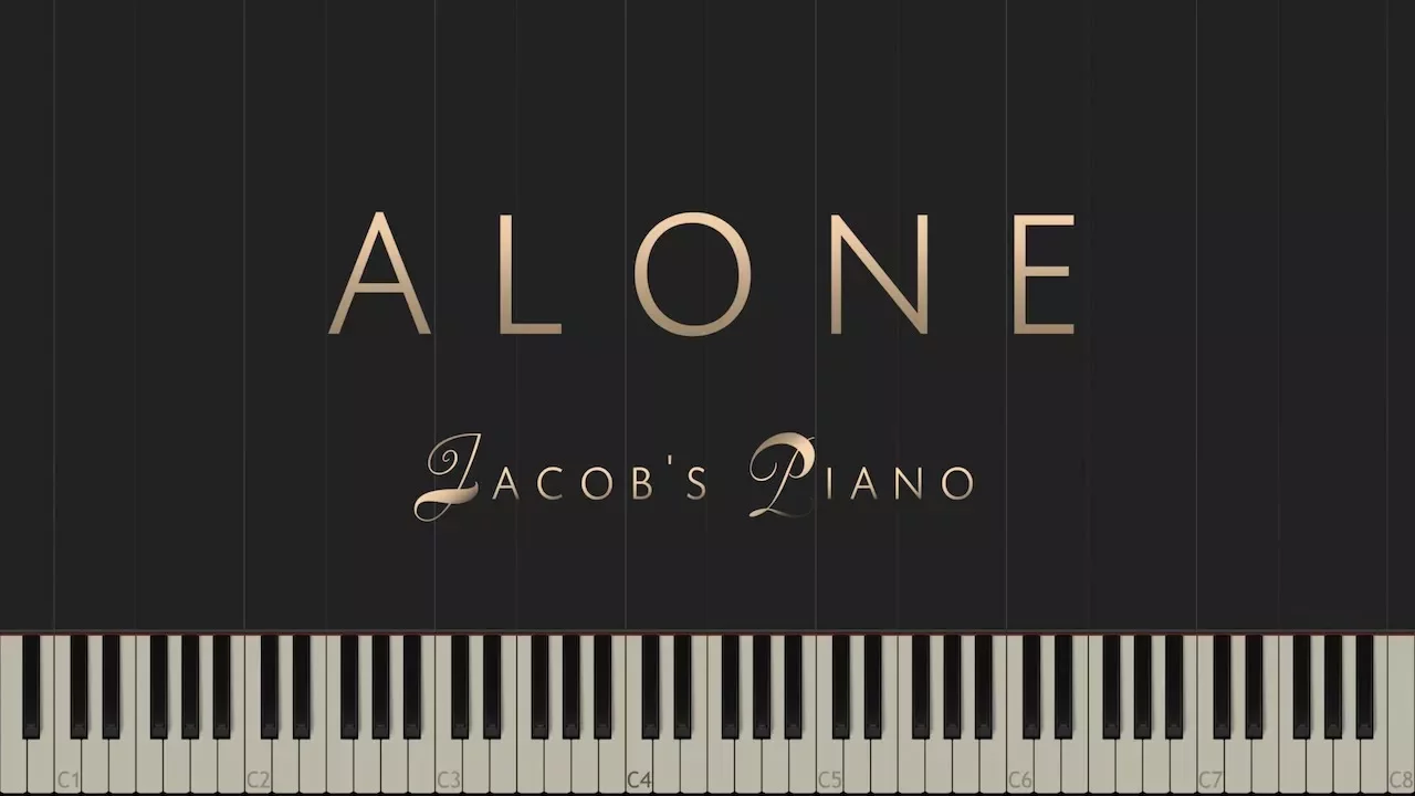 Alone - Original Piece \\ Synthesia Piano Tutorial