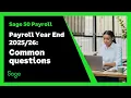 Sage 50 Payroll UK - Year End