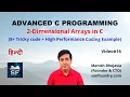 2-Dimensional Arrays in C 8 Tricky Problem Hindi Sanfoundry