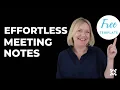 Meeting Notes Made EASY for Work FREE TEMPLATE