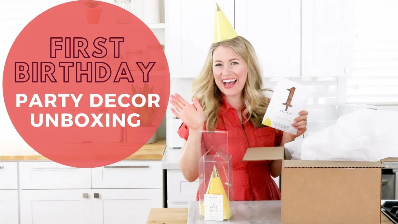 First Birthday Party Prep! Party Decorations Unboxing