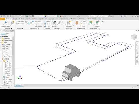 Download MP3 |Drive part and camera along a path|Tutorial for beginner|Inventor Studio|