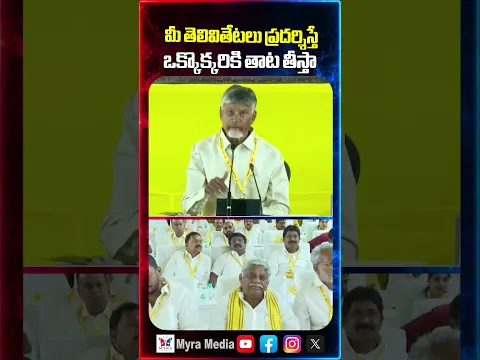 మీ తెలివితేటలు ప్రదర్శిస్తే ఒక్కొక్కరికి తాట తీస్తా | Chandra Babu warns tdp party leaders