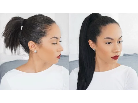 Download MP3 How To: Long Ponytail On Short Hair