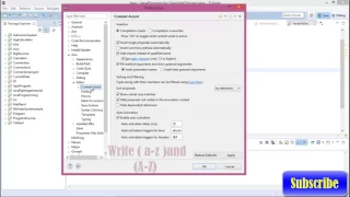 How to set suggestion on Eclipse