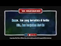 [ Karaoke ] Tajul - Sedalam Dalam Rindu