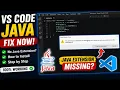 VS Code Java Extension Missing Fix Java Debugging Error Step-by-Step Guide