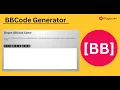 BBCode Generator BB Code Text Editor HTML to BBCode Converter Online tool