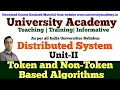 DS11 Distributed System Distributed Mutual Exclusion Token based and non token based algo