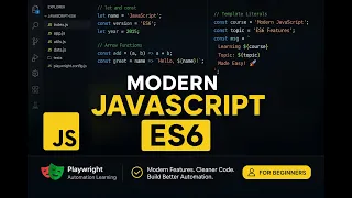 Day 2 16 Modern JavaScript ES6 Explained diff let const var Literal Arrow Functions