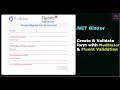 NET Blazor Create and Validate Form Data with Mud Blazor and Fluent Validation