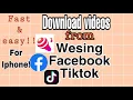 Download Lagu How to download wesing, facebook, tiktok videos for iphone