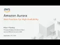 Best Practices for High Availability with Amazon Aurora - AWS Online Tech Talks