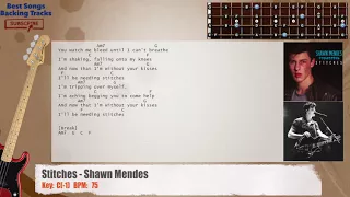 Download 🎻 Stitches - Shawn Mendes Bass Backing Track with chords and lyrics MP3