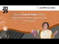 Should Out of State OOS Applicants bother applying for UT-Austin