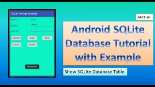 Show SQLite Database Table Values in Android part-4