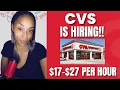 CVS IS NOW HIRING CUSTOMER SERVICE REPS 17- 27 PER HOUR - 3000 BONUS REMOTE JOBS