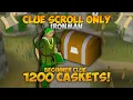 OPENING 1200 BEGINNER CLUE CASKETS - Clue Scroll Only Ironman 5