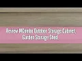 Review MCombo Outdoor Storage Cabinet Garden Storage Shed Outside Vertical Shed with Lockers Outd