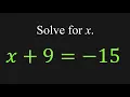 Solving One-Step Equations Pre-Algebra Math Boost Camp