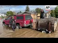 Streets homes flooded in Central California city