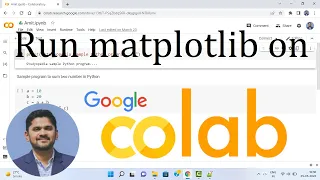 How to setup and run Matplotlib on Google Colab 2022