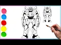 Coloring Transformers Bumblebee Fun Art for Kids