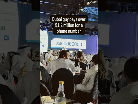 Dubai guy pays $1.2 million for a phone number
