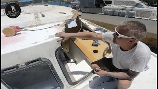 The CABIN TOP rebuild everyone has been waiting for! (S2 E73 Barefoot Sail and Dive)