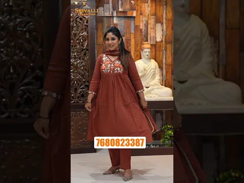 Mul Cotton Embroidered 3-Piece Set with Lining in 3 colors ✨️ 😍 #ManjulaNirupam #SrivalliCollection