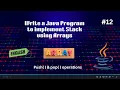 Java Program Stack Using Array in Java Push Pop Operations Explained Code Innovate